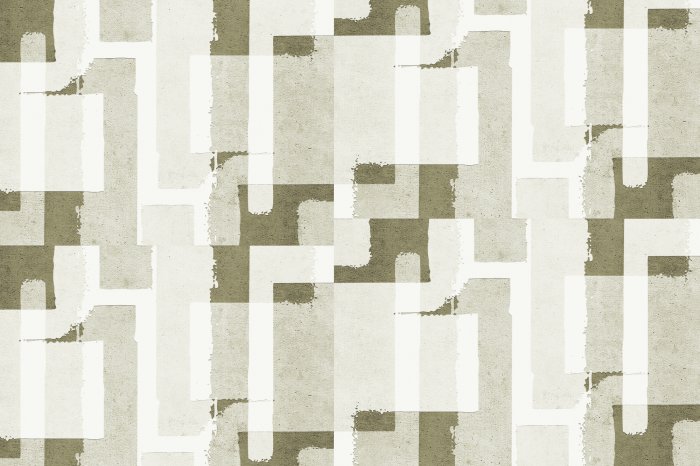 Papier peint  Motif géométrique marron et beige