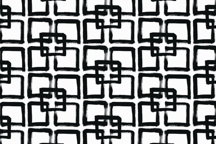 Papier peint  Motif peint en forme de carré