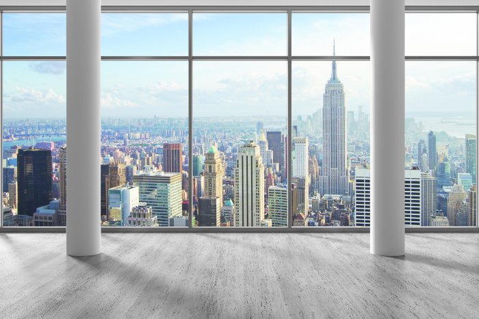 Papier peint  Vue depuis un gratte-ciel sur une grande ville