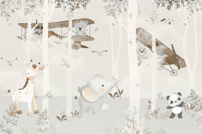 Papier peint  Digital print wallpaper design for kids room