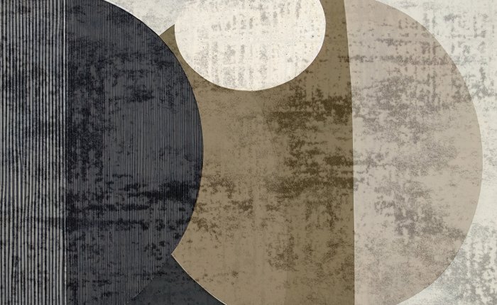 Papier peint  Formes géométriques sur fond texturé