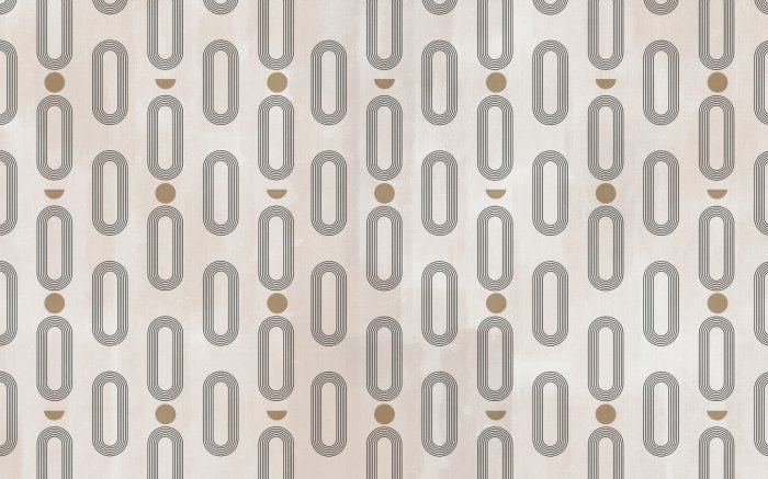 Papier peint  Formes géométriques sur fond texturé beige