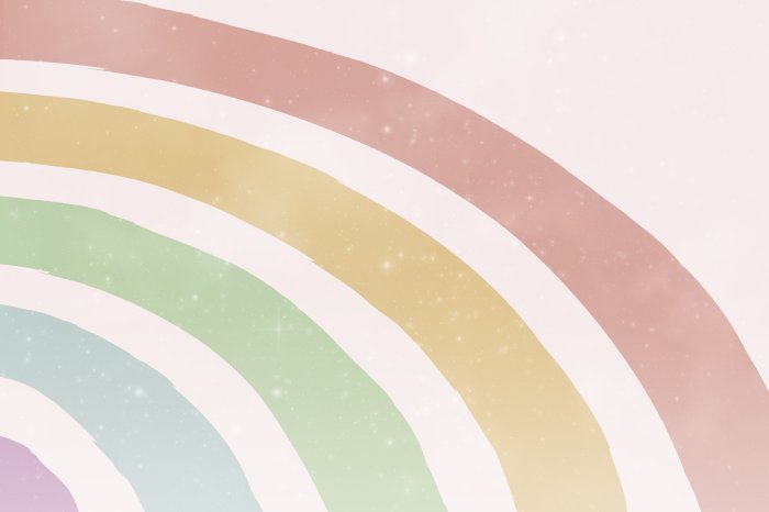 Papier peint  Rainbow in pastel colors