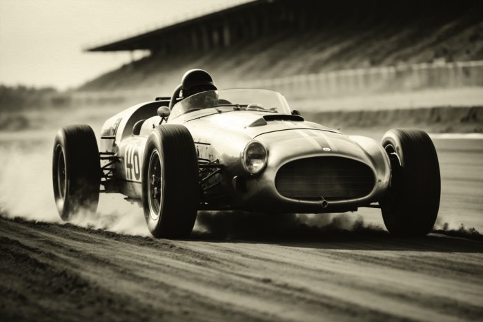 Papier peint  Formule 1 pendant la course sur le circuit