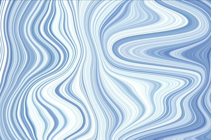 Papier peint  Motif ondulé blanc et bleu