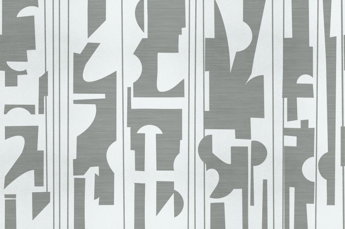 Papier peint  Motif géométrique moderne en nuances de gris