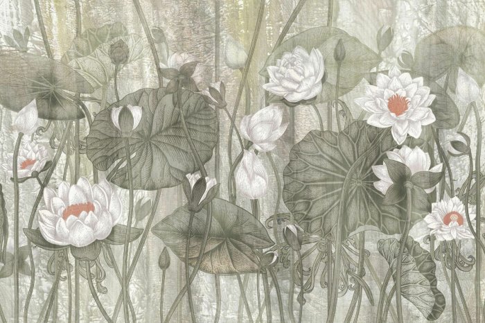 Papier peint  Ciel pastel avec un arc-en-ciel coloré et des nuages légers