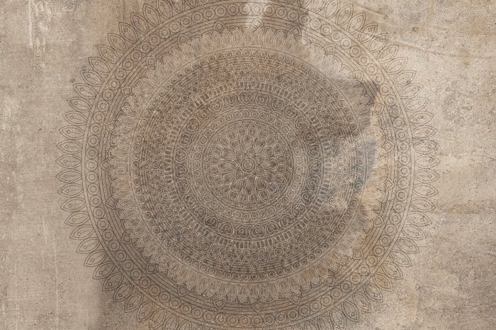 Papier peint  Motif ornemental avec une mandala