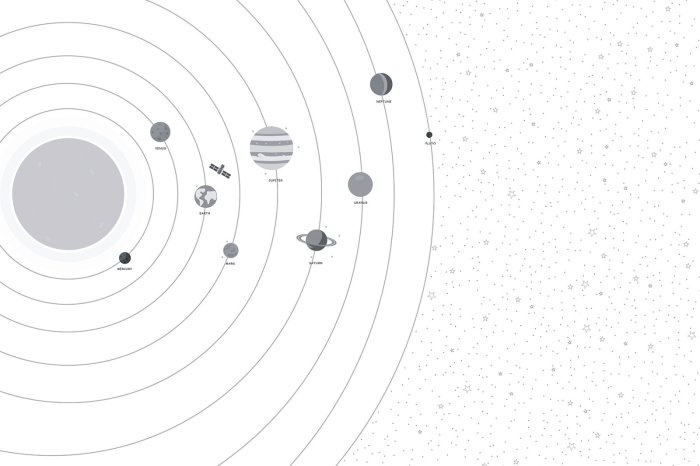 Papier peint  Planètes et étoiles Système solaire