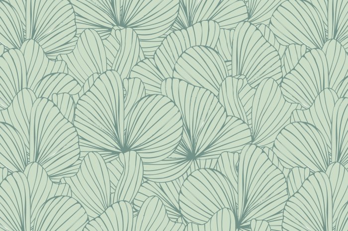 Papier peint  Réseaux de feuilles en nuances de gris