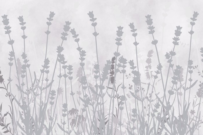 Papier peint  Clairière sauvage de fleurs aux couleurs vives