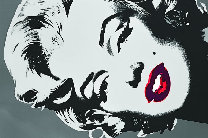 Papier peint  Portrait de la femme Marilyn Monroe