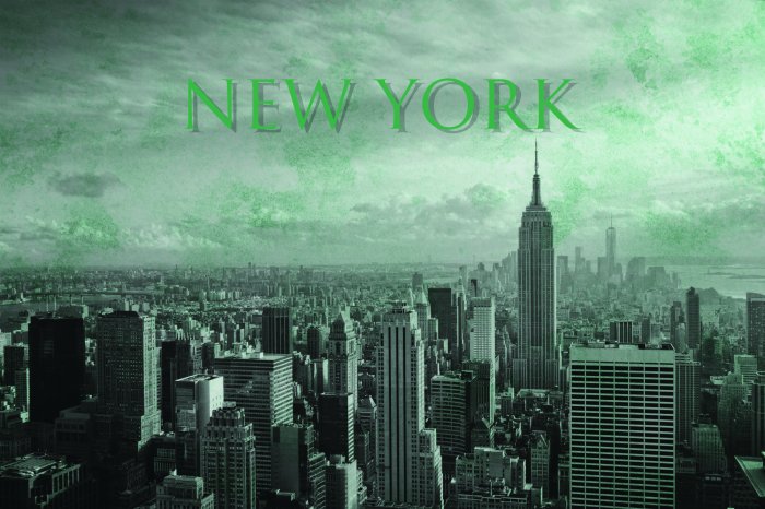 Papier peint  Vue aérienne sur la ville de New York