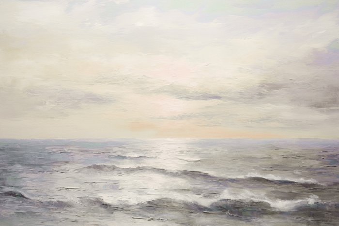 Papier peint  Ciel ensoleillé au-dessus de la mer calme