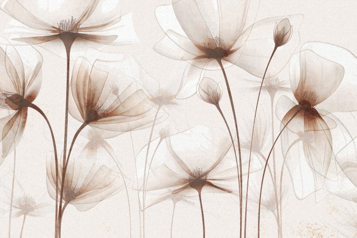 Papier peint  Fleurs des champs en style élégant