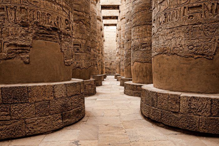 Papier peint  Motif de Karnak de l’architecture de l’Égypte antique