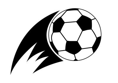 Sticker  Ballon de football en mouvement