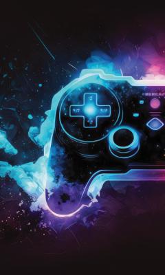 Sticker  Graphique artistique d’une manette de jeu vidéo