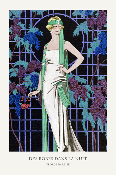 Tableau  Un portrait subtil d&#39;une femme dans un monde de fleurs et de feuilles