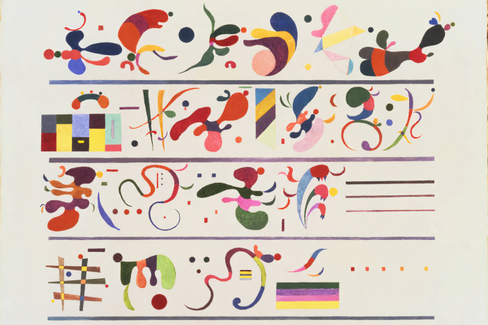 Tableau  La danse abstraite de la vie et de la transformation