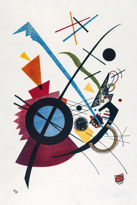 Tableau  Primary Colors - Kandinsky’s Geometric Abstraction (Wassily Kandinsky)