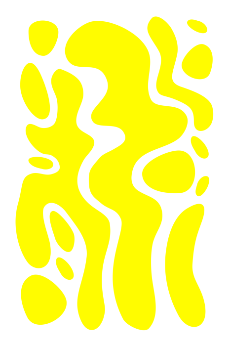 Tableau  Éclaboussures de peinture abstraite jaune