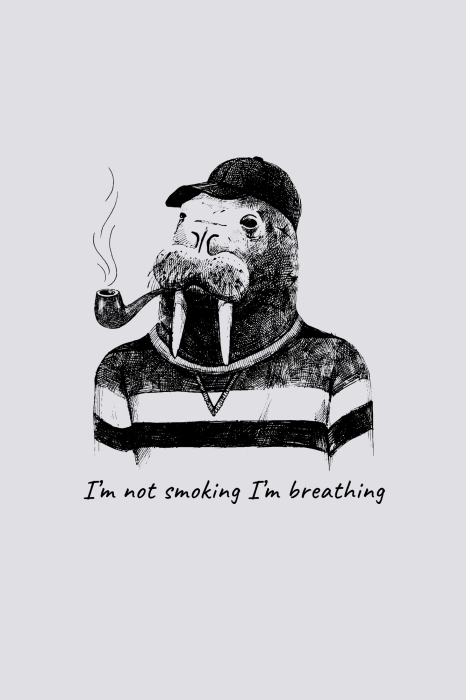 Tableau  I'm Not Smoking. I'm Breathing (1 Part) Vertical