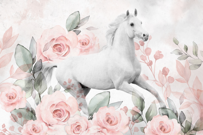 Tableau  Gallop Among the Roses (1 Part) Wide