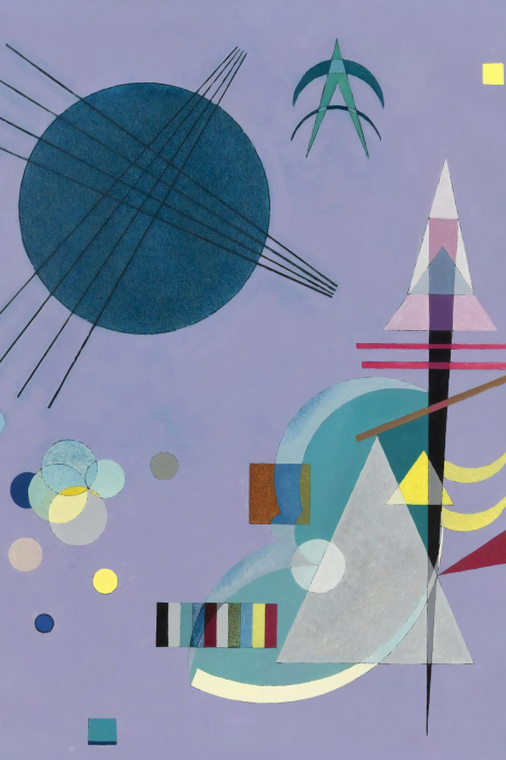 Tableau  Reproduction du tableau Violet-Vert de Vassily Kandinsky