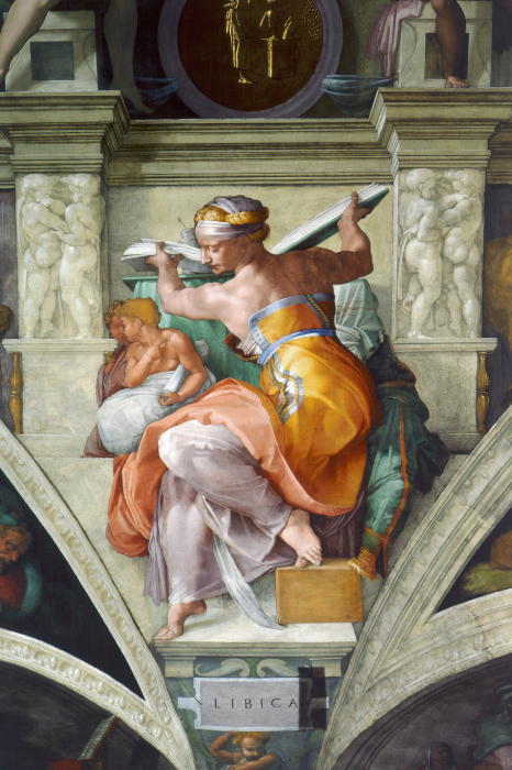 Tableau  Les secrets du futur vus par la sibylle libyenne