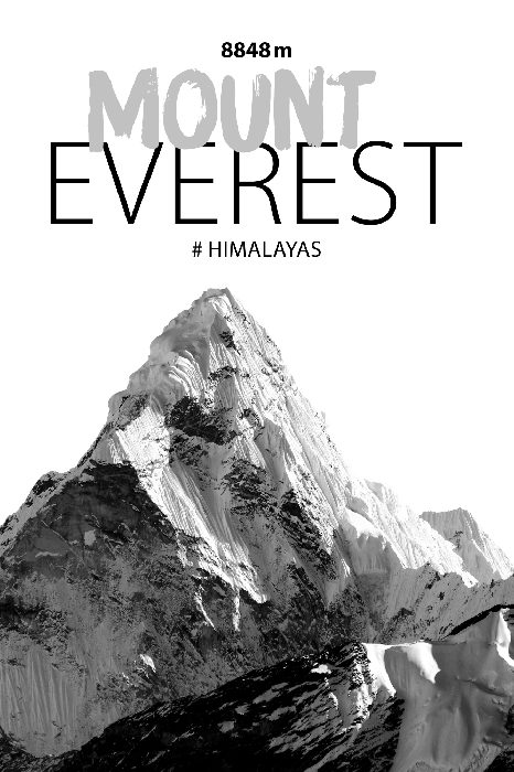 Tableau  Mount Everest (1 Part) Vertical