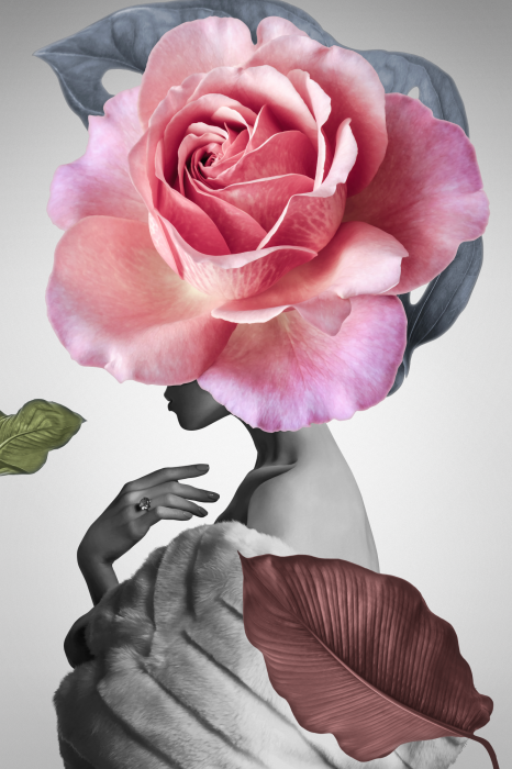 Tableau  Rose and Fur (1 Part) Vertical