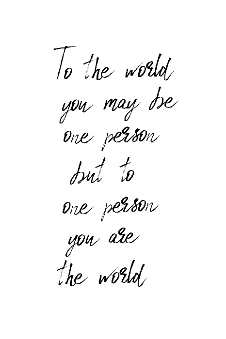 Tableau  You're My World (1 Part) Vertical