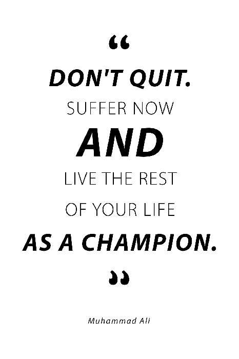 Tableau  Quote - Muhammad Ali (1 Part) Vertical