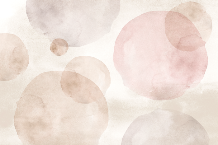 Tableau  Des cercles aux couleurs pastel sur fond beige