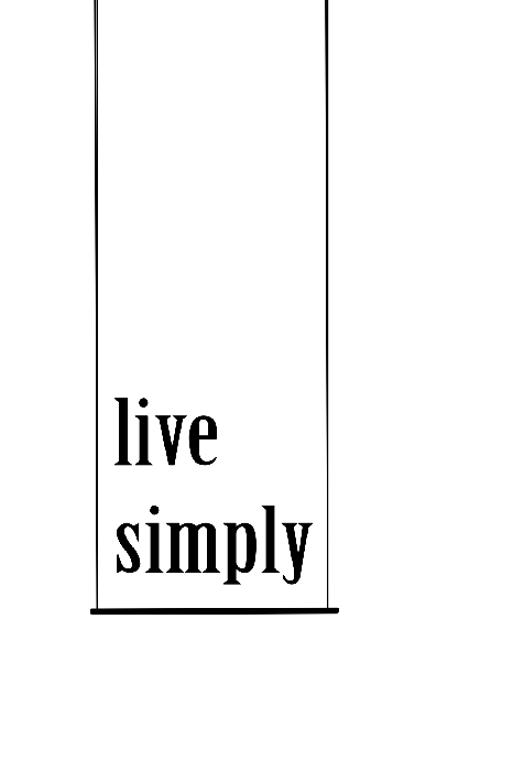 Tableau  Minimalistic Motto (1 Part) Vertical
