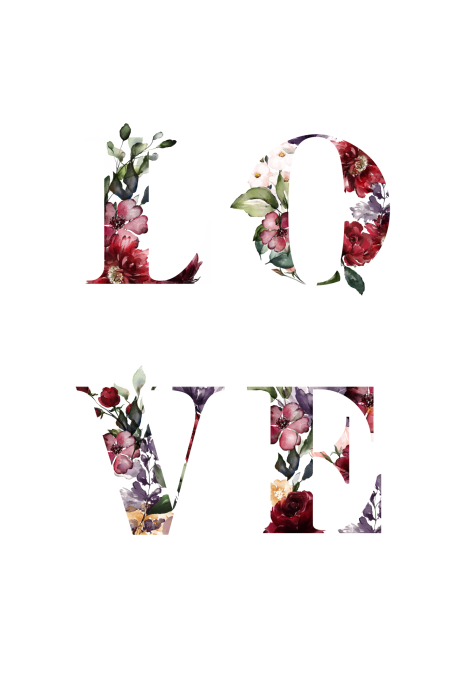 Tableau  Love in Flowers (1 Part) Vertical