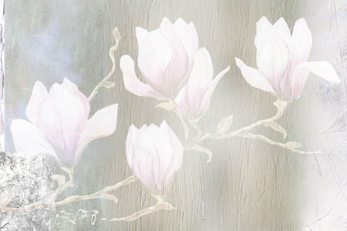 Tableau  White Magnolias (1 Part) Wide