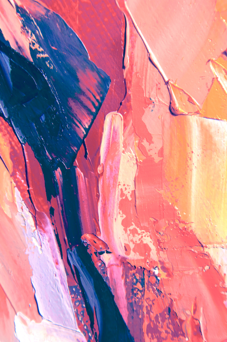 Tableau  Peinture abstraite rose à texture imitative