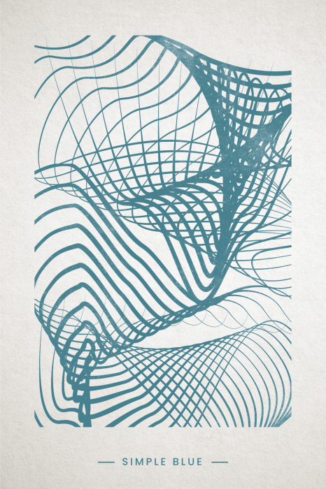 Tableau  Simple Blue (1 Part) Vertical