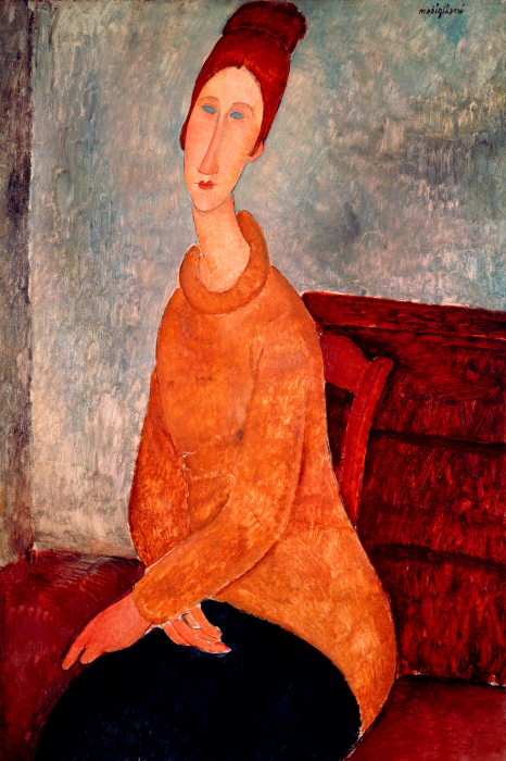 Tableau  Le pull jaune de Jeanne : subtilité et mélancolie