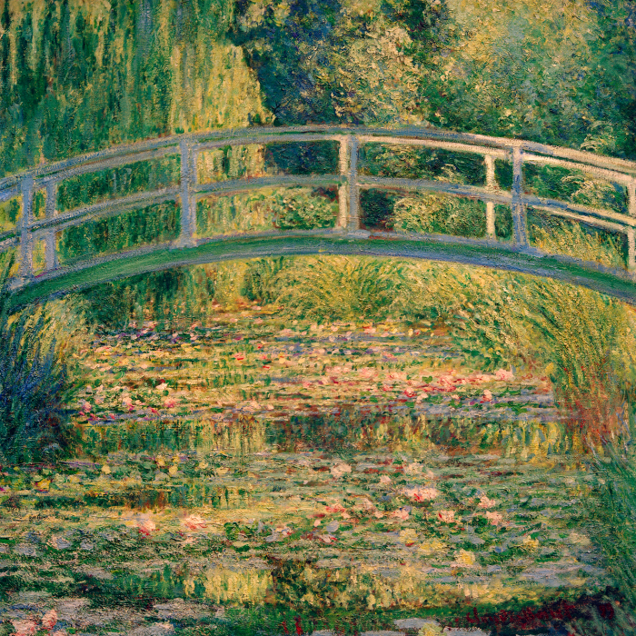 Tableau  Harmonie de la verdure et de l&#39;eau dans un jardin japonais