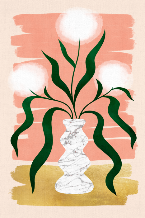 Tableau  Fleurs minimalistes dans un vase