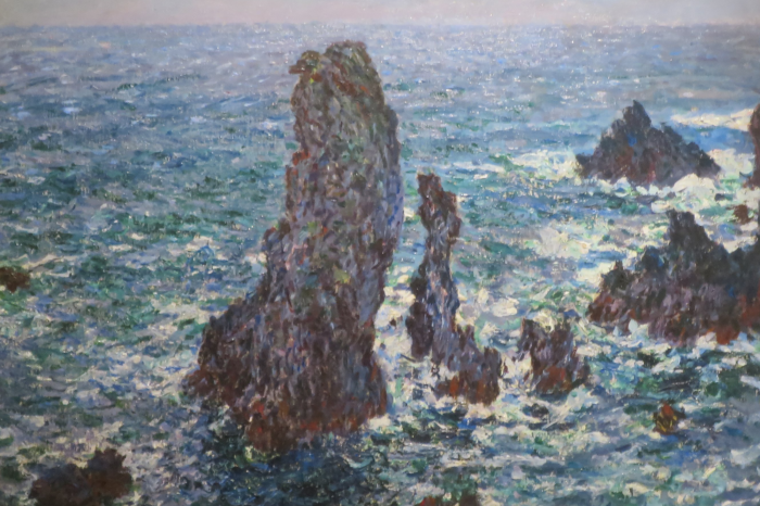 Tableau  Une vision picturale d&#39;une mer calme léchant des rivages rocheux.