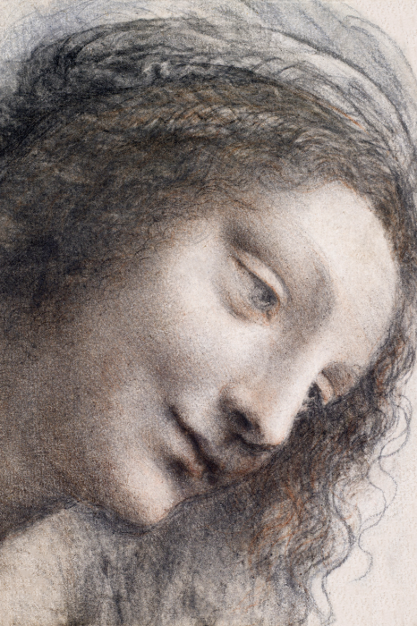 Tableau  Expression d&#39;une subtile contemplation, portrait d&#39;une femme