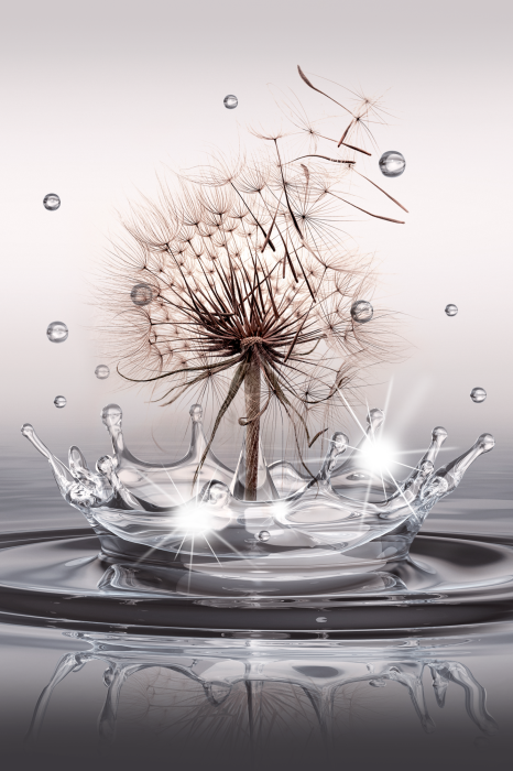 Tableau  Wind Drops (1 Part) Vertical