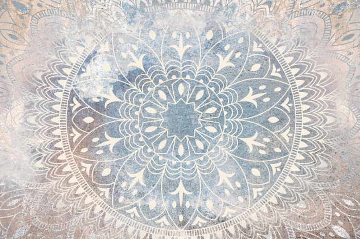 Tableau  Motif mandala décoratif sur fond béton