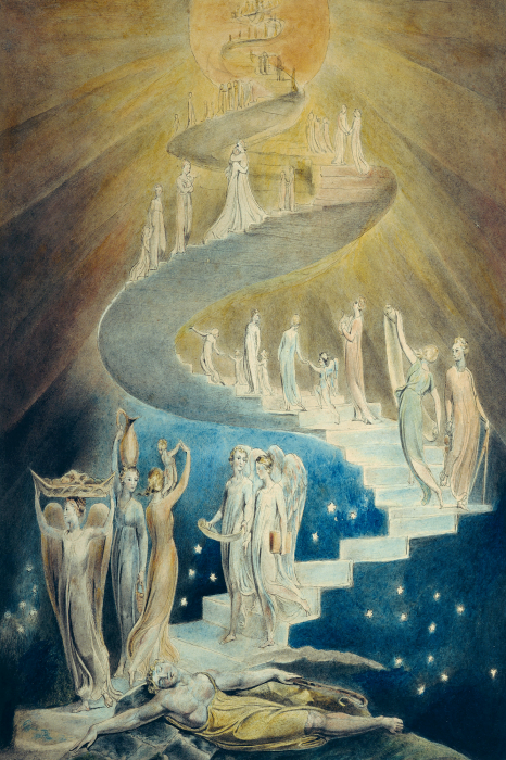 Tableau  L&#39;escalier du rêve de Jacob vers le paradis