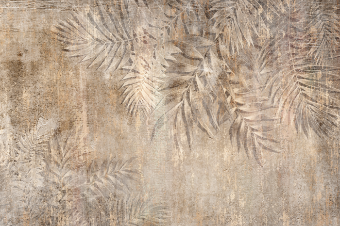 Tableau  Palmiers délicats aux tons brun sable