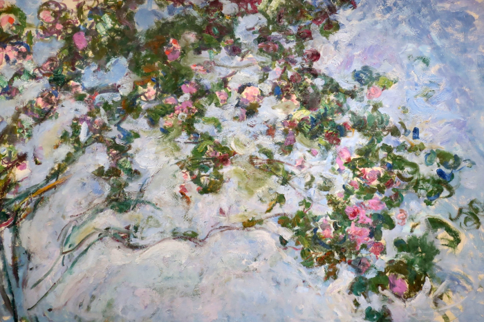 Tableau  Une délicate aquarelle de fleurs enveloppées de feuilles